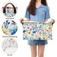 thumbnail image 5 of Yayeee Foldable Storage Basket for Shelves Waterproof Cloth Bins with Handles, Blue Wildflower Pattern, 5 of 7