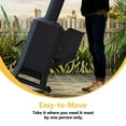 thumbnail image 4 of HEATAK Outdoor Freestanding 70,000 BTU Black Wood Pellet Patio Heater, Backyard, 4 of 8