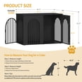 thumbnail image 2 of Hzuaneri Dog Crate Furniture, 46.5'' Wooden Indoor Dog Kennel with Multi‑Door & Anti‑Chew Iron Pipes for Medium‑Large Dogs, Black, 2 of 10