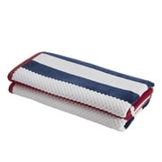 Superior Daines Checkered Cotton Beach Towel Set Of 2, 34" x 64", Baked Apple