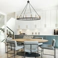 thumbnail image 5 of Aiwen Stylish 16 Bulbs Oversize Wagon Wheel Chandelier for Living Room, Dining Room, Kitchen, 5 of 8
