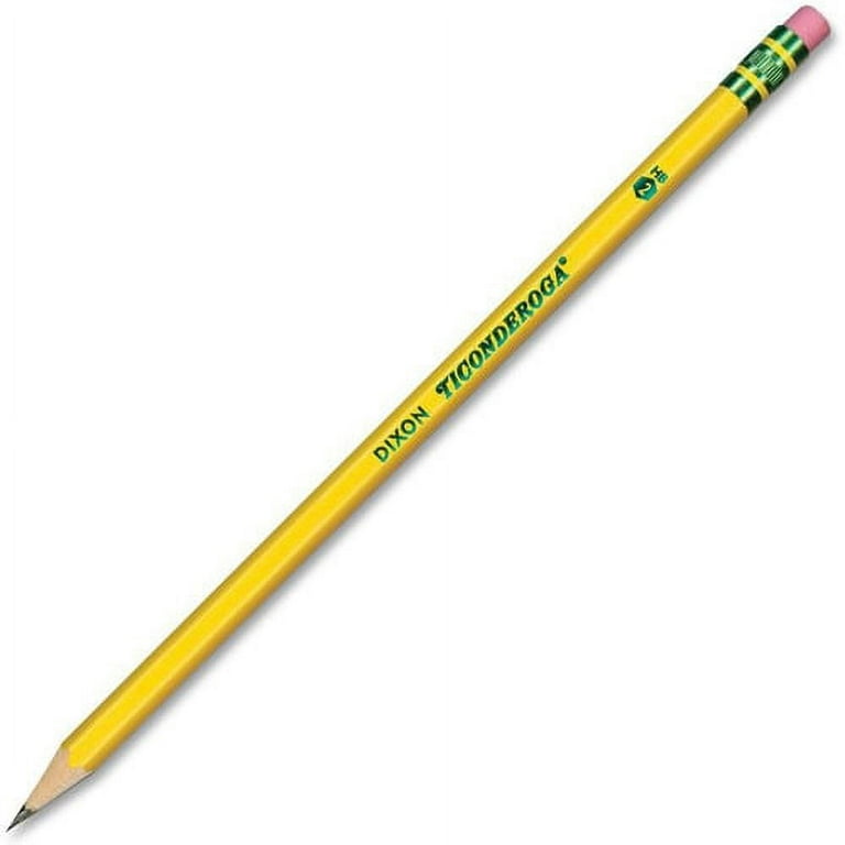 Ticonderoga Pre-Sharpened No. 2 Pencils - #2 Lead - 10.3 mm Lead Diameter -  Graphite Lead - Yellow Wood Barrel - 2 / Pack - R&A Office Supplies