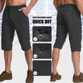 thumbnail image 2 of liyiyiyia Men's Cargo Shorts Quick Dry Hiking Pants Capris Lightweight Outdoor Pants with Multi Pockets, 2 of 9