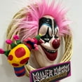 thumbnail image 2 of Halloween Clown Wreaths Decorative Door Halloween Wreath Hanging Pende Party Decoration Props 3D Glowing Wreath, 2 of 13