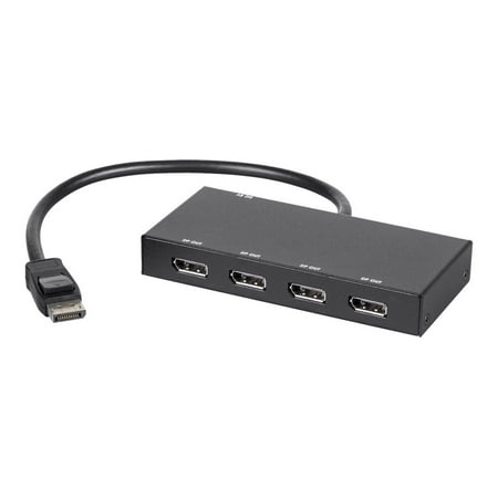UPC: 0889028052778 | Monoprice 4-Port DisplayPort 1.2 to DisplayPort Multi-Stream Transport (MST) Hub – Video/audio splitter – 4 x DisplayPort – desktop