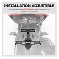 thumbnail image 3 of Porta Placa Bloosom Universal Para Moto Ajustable Con Luz Negro, 3 of 3