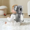 thumbnail image 2 of Mochila protectora para la cabeza del bebé PandaEar, protector de cabeza para caminar para niños pequeños, almohadilla protectora de cabeza ajustable, cojín de seguridad (gris koala), 2 of 6