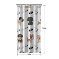 thumbnail image 5 of Cute Dogs Shower Curtain 36"x72" ,Bathroom Decorative Shower Curtains Set with 12 Hooks,Modern Waterproof Washable Shower Curtain, 5 of 6