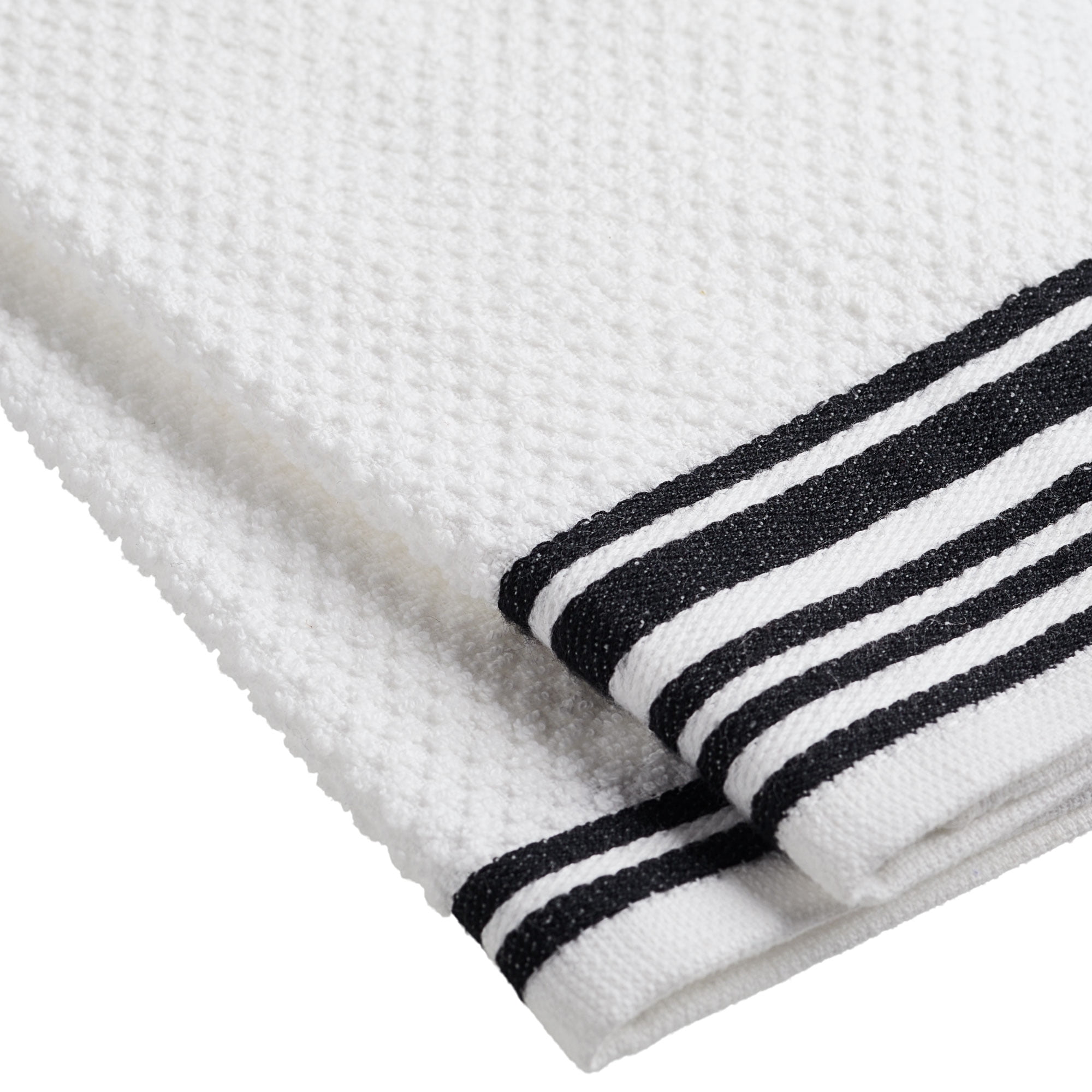 Mellow Buff 100% Cotton Terry Dish Towels, 4 Pack Checks, 16 x26 Inches,  Super Soft and Absorbent Kitchen Towels, Perfect for Kitchen Cleaning and