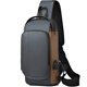 thumbnail image 1 of Mochila Riñonera Shendy Vendy Cruzada Mariconera Antirrobo Tipo Piel Con Entrada Usb, 1 of 6