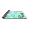 thumbnail image 2 of Ahgly Company Indoor Rectangle Abstract Turquoise Blue Modern Area Rugs, 5' x 8', 2 of 4
