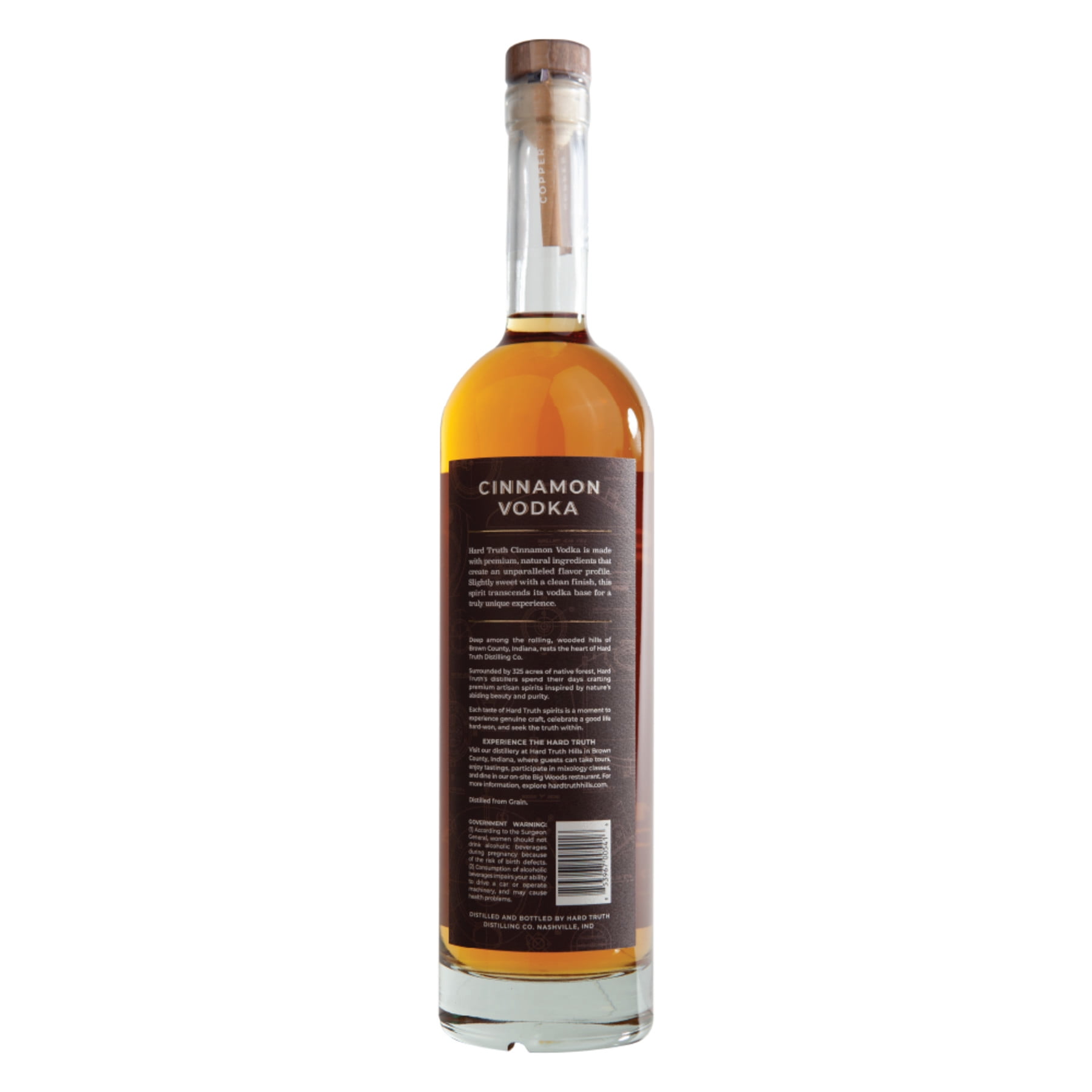 Hard Truth Cinnamon Flavored Vodka, 750 ml Bottle, 30% ABV