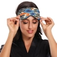 thumbnail image 4 of IAUYY Sleep Mask, Super Soft Eye Masks with Adjustable Strap, Lightweight Comfortable Blindfold,Perfect Blocks Light for Men Women Orange Tropical Leaves, 4 of 7