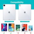 thumbnail image 2 of ESR Funda Protectora para iPad Pro 12.9 2020/2018, Parte Posterior de TPU, Funda/Cubierta Delgada para iPad Pro 2020 12.9" - Transparente, 2 of 5