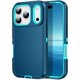 thumbnail image 1 of wonima11 for iPhone 17 Pro Max Case Heavy Duty Shockproof Dust/Drop Poof 3 Layers Full Bady Protection Rugged Cover Case for iPhone 17 Pro Max 6.9",Turquoise, 1 of 1