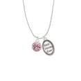 thumbnail image 2 of Delight Jewelry 10mm Light Pink Crystal Drop Best Mom Ever Charm Necklace, 2 of 4