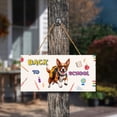 thumbnail image 3 of Back to School Cute Basenji Landscape Wood Sign African Barkless Dog Lover Hanging Wall Home Decor - 13010, 3 of 5