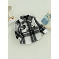thumbnail image 4 of Kid Baby Boy Girl Cotton Plaid Shirt 6M 12M 18M 24M 2Y 3Y 4Y Jacket Infant Toddler Coat Winter Spring Autumn Warm Thick Outwear, 4 of 10