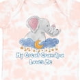 thumbnail image 4 of Inktastic My Great Grandpa Loves Me Cute Elephants Clouds Moon Stars Boys or Girls Baby Bodysuit, 4 of 5
