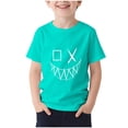 thumbnail image 2 of Blusas y camisas de manga corta con cuello redondo para niños, camisetas deportivas de verano para tiempo libre, camisetas de manga corta con cuello redondo, camisetas de poliéster para niños, 2 of 5