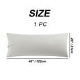 thumbnail image 6 of PiccoCasa 1Pc Silky-Soft 1800 Microfiber Long Body Pillowcase, Standard Light Gray 20"x48", 6 of 7