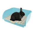 thumbnail image 4 of Rabbit Litter Bedding Box Cage Potty Pet Ferret Blue, 4 of 8