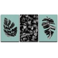 thumbnail image 3 of PixonSign Canvas Print Wall Art Set Jungle Leaf & Vine Display Floral Wilderness Photography Modern Art Rustic Relax/Calm Multicolor Black and White for Living Room, Bedroom, Office - 16"x24"x3, 3 of 5