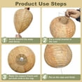 thumbnail image 3 of ACDANC 4 Pack Paper Fake Wasp Nest Decoy Hanging,Fake Hornet Nest Decoy Carpenter Bee Deterrent,Wasps Trap Wasp Deterrent Outdoor Yellow Jacket Carpenter Bee Traps for Outsides Garden Patio, 3 of 7