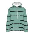 thumbnail image 4 of BXINGOHAI Stripe Hoodies Sweatshirts for Men Thin Fleece Pullover Sweatshirt Big and Tall Long Sleeved Hooded Athletic Jogging Tops With Pockets Drawstring Green,XXL, 4 of 4