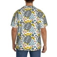 thumbnail image 3 of Rateoe Sea Turtle Print Mens Front Pocket Hawaiian Shirts Casual Shirts Short Sleeve Button Down Beach Tropical Shirts-Small, 3 of 5