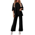 thumbnail image 3 of Conjunto Casual de Chándal PRETTYGARDEN Negro Talle Grande, 3 of 7