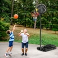 thumbnail image 3 of Costway Système de Panier de Basketball Portable et Ajustable de 4,25 à 10 Pi avec 2 Filets, Base Remplissable, 3 of 10
