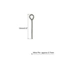 thumbnail image 2 of 500Pcs Eye Pins Jewelry Findings Eye Pins 16mm Iron Eye Pins for Jewelry Making 21 Gauge Dark Gray, 2 of 6