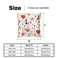 thumbnail image 5 of LOVE Pillow Covers Inserts, Decorative Pillows, Throw Pillows with Unique Patterns for Home Décor - Set of 2 in 16x16, 18x18, or 20x20 inches, 5 of 6