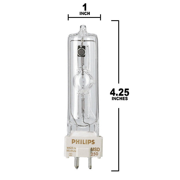 Philips MSD250/2 8500K MSD 250/2 Light Bulb 250 Watt High Discharge Lamp