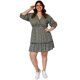 thumbnail image 5 of Vestido Talla extra Roman Fashion 4284 escote V negro flor 40, 5 of 6