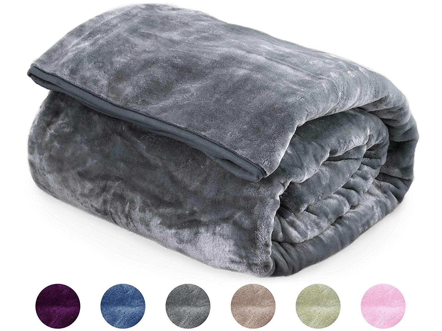 Archangel Cloud Mink Blanket Ash Charcoal