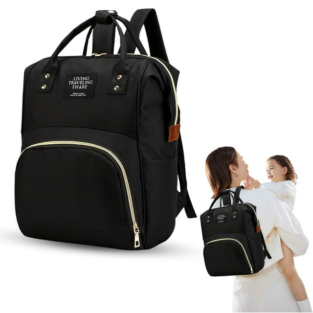 Sac à Dos Multifonction pour Maman, Sacs à Couches avec Poches Isolées, Grande Capacité