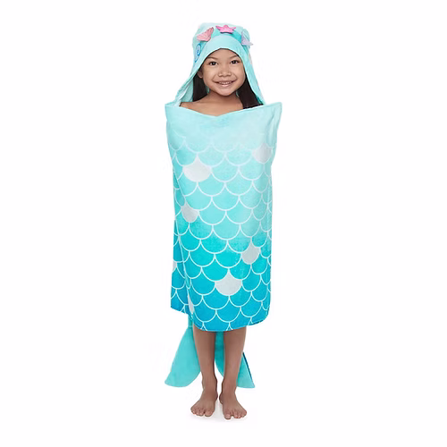 The Big One Mermaid Hooded Bath Wrap/ Towel