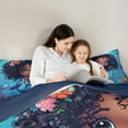 thumbnail image 4 of Manfei Cute Mermaid Princess 7-Piece Twin Bedding Sets,Colorful Ocean Coral Bedding Comforter Set,Magic Sea Animal Sheet Sets For Girl Kids,Ultra Soft Home Decor Reversible, 4 of 8