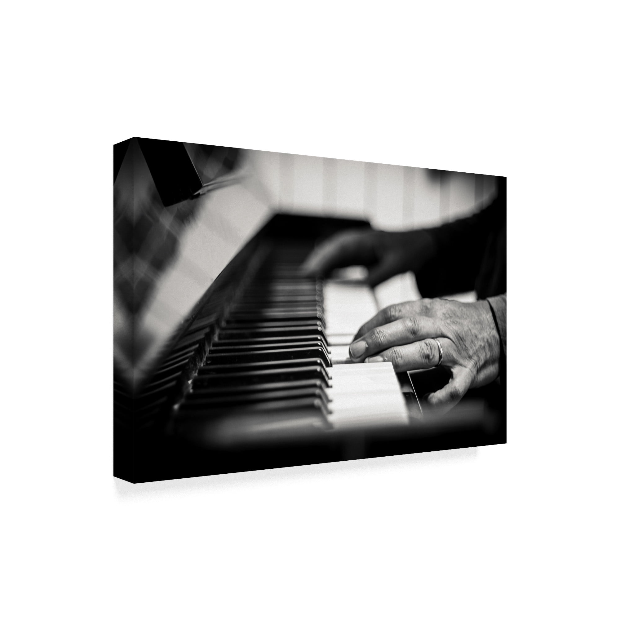 Trademark Fine Art 'Piano Player Hands' Canvas Art by Giuseppe Torre
