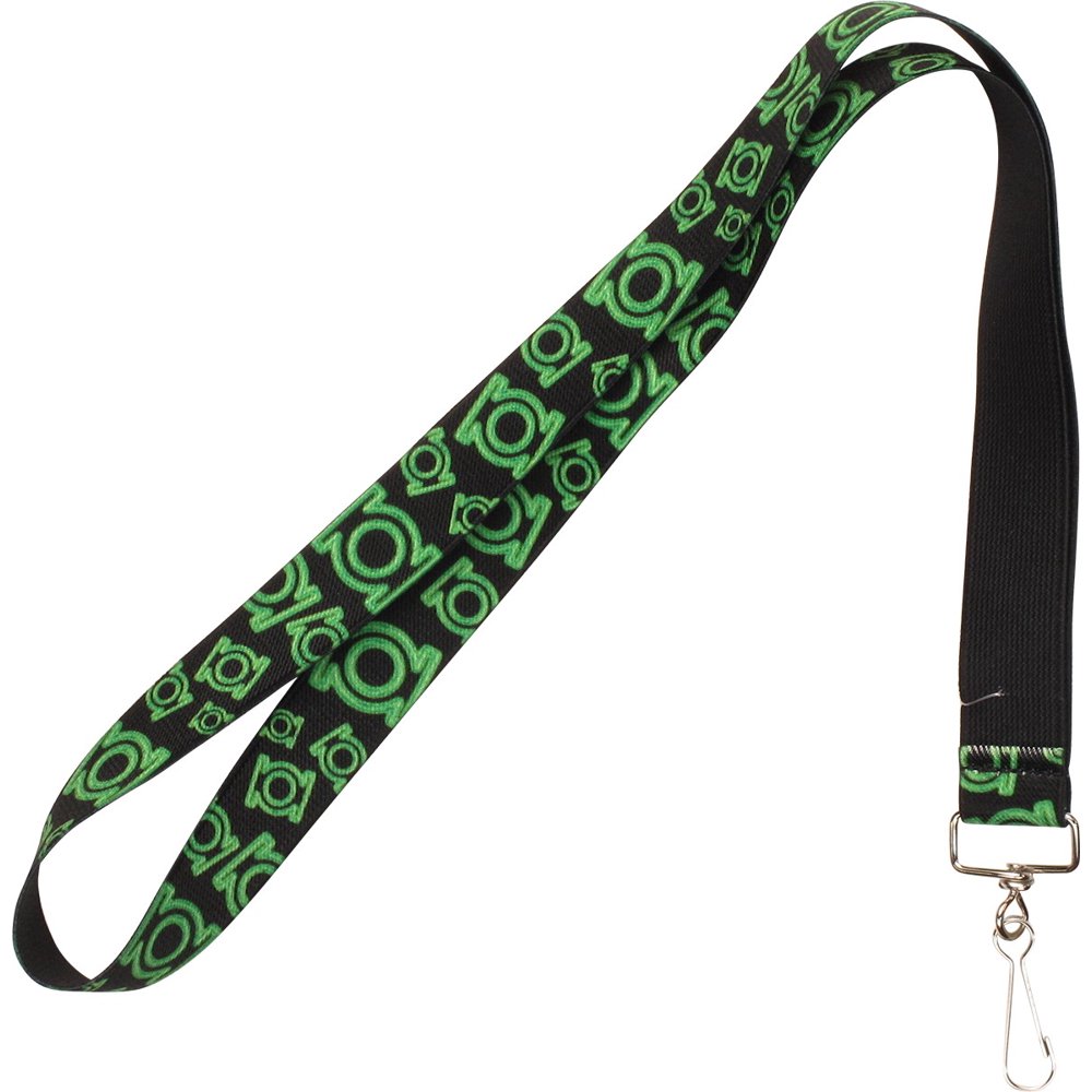 green lantern dc comics superhero glowing lantern logos lanyard ...