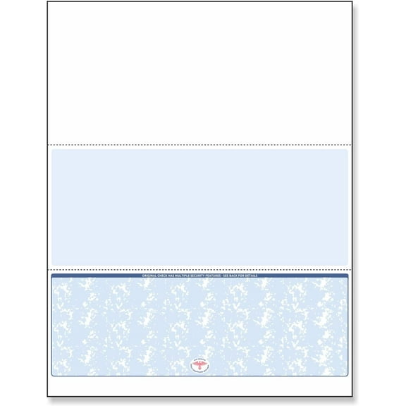 NextSecure Blank Laser/Ink-Jet Checks, 500 Sheets Per Pack Blue Bottom