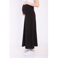 thumbnail image 4 of LVMA9030 - Womens Maternity Maxi Length Skirt Stretch with Waistband, 4 of 12