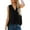 Black#1, variant on LEBONYARD Womens Tops Plus Size,Women Blouse T-shirt Tunic Tops Loose Casual Sleeveless V-Neck Solid Casual White L