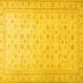 thumbnail image 1 of Ahgly Company Indoor Square Oriental Yellow Traditional Area Rugs, 5' Square, 1 of 4