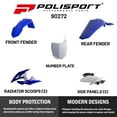 thumbnail image 2 of Polisport Complete Replica Plastic Kit YZ Blue/White, 2 of 8