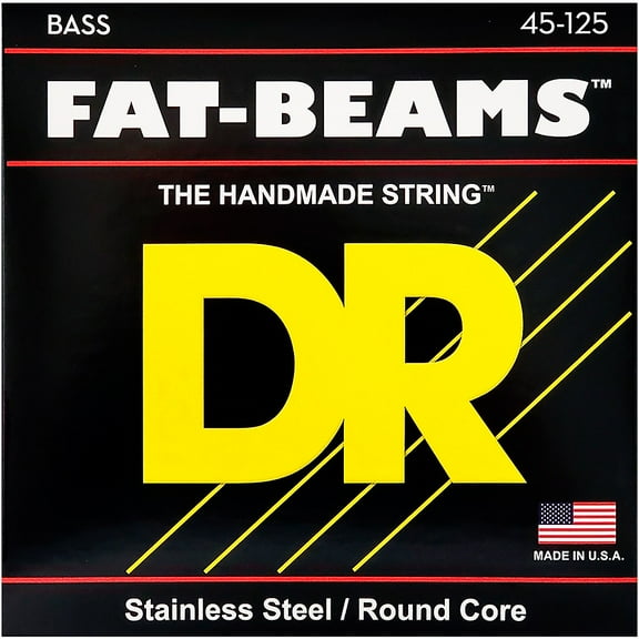 DR Handmade Strings FB5-45-U 45-125 DR Strings Fat-Beams Electric Bass 5 String