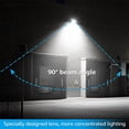 thumbnail image 4 of LEONLITE Pack Mural LED à Découpe Complète, 45W 5625LM, Lumière Dimmable Certifiée UL, 120-277V IP65, Éclairage Extérieur Réglable pour Bâtiment, Parc de Stationnement, Allées, Patio, Lumière du Jour 5000K, Lot de 2, 4 of 4