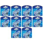 Personna Matrix3 Titanium Triple Blade Refill Cartridge Blades, 4 Ct. (Pack of 10) + Makeup Blender Stick, 12 Pcs